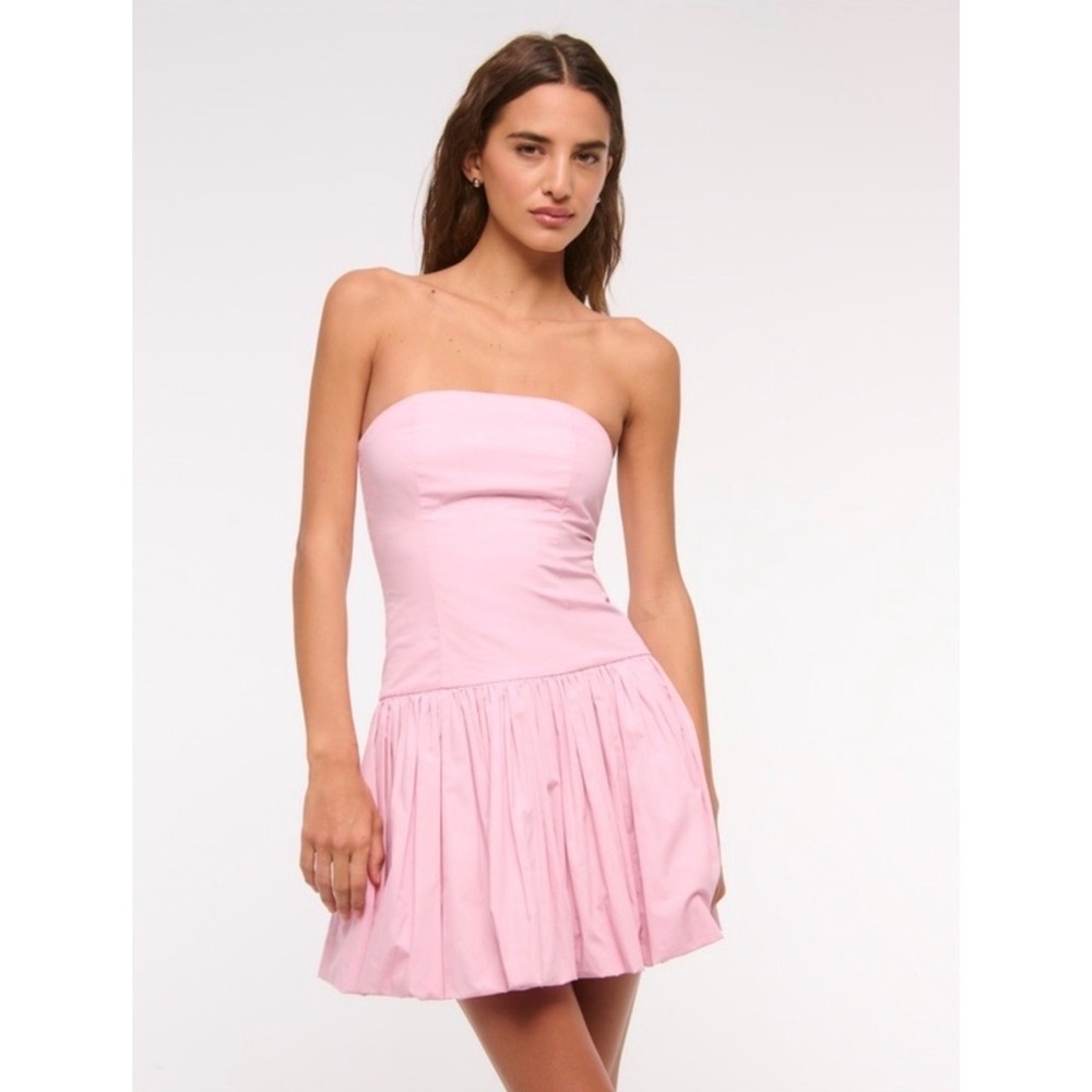 Abercrombie & Fitch Pink Bubble Mini Dress